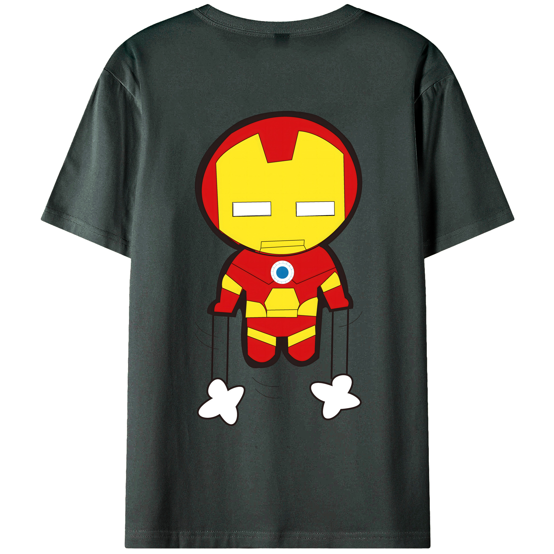 （画像用） アベンジャーズ The Avengers 綿100％ メンズ半袖Tシャツ（バックプリント） 通気性